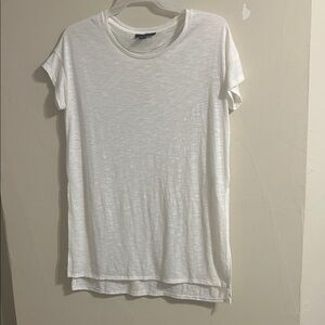 Atmosphere White Short Sleeve Slub Crew Tee